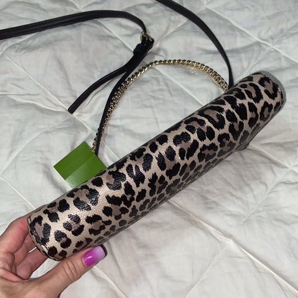 RARE nwt Kate Spade || Grove Street Leopard Jane Crossbody flawless - Picture 10 of 12